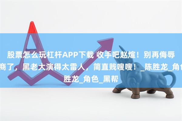 股票怎么玩杠杆APP下载 收手吧赵煊！别再侮辱观众智商了，黑老大演得太雷人，简直贱嗖嗖！_陈胜龙_角色_黑帮